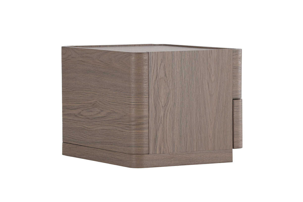 Noble Nachttisch in Mocca präsentiert im Onlineshop von KAQTU Design AG. Korpus ist von Venture Home
