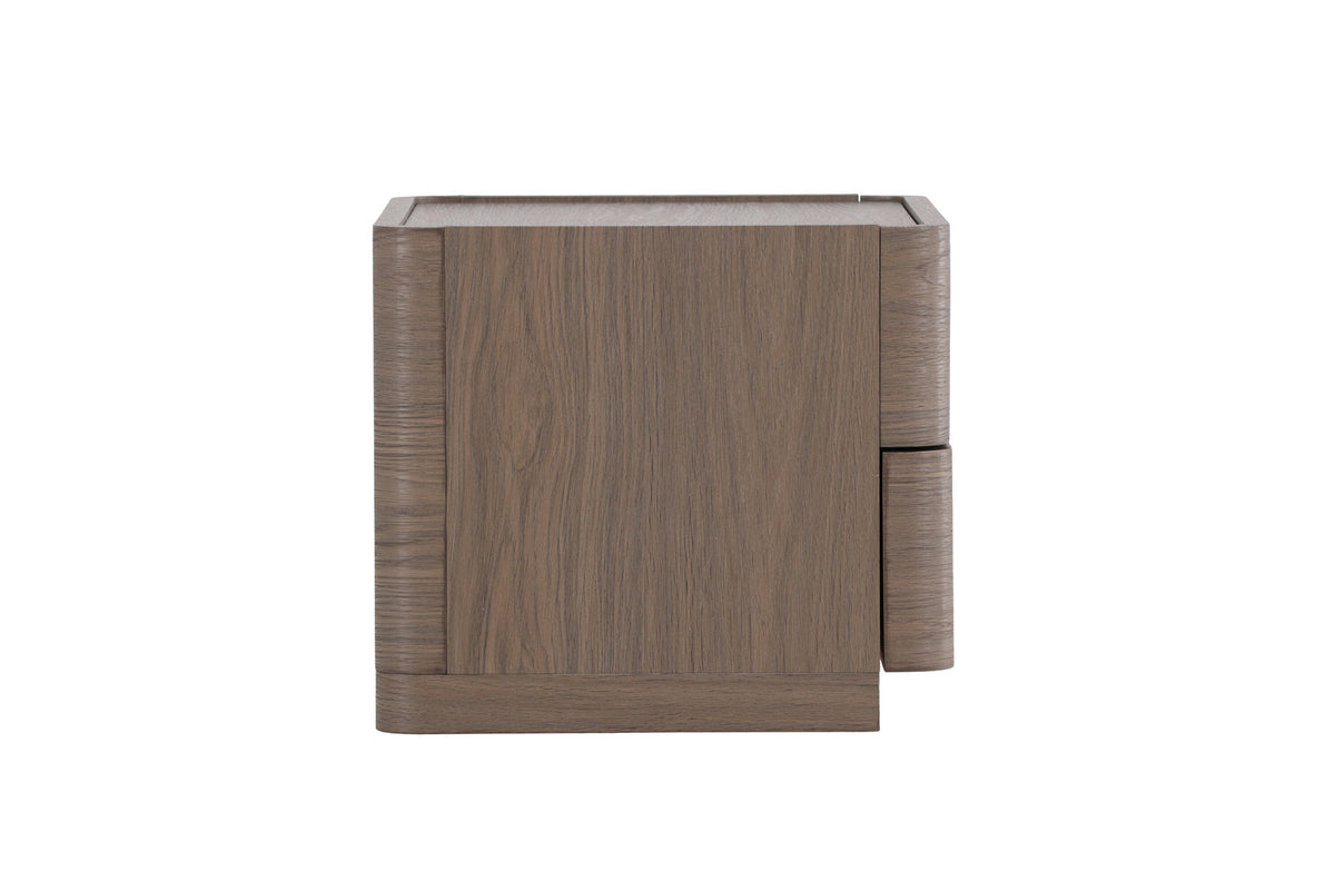 Noble Nachttisch in Mocca präsentiert im Onlineshop von KAQTU Design AG. Korpus ist von Venture Home