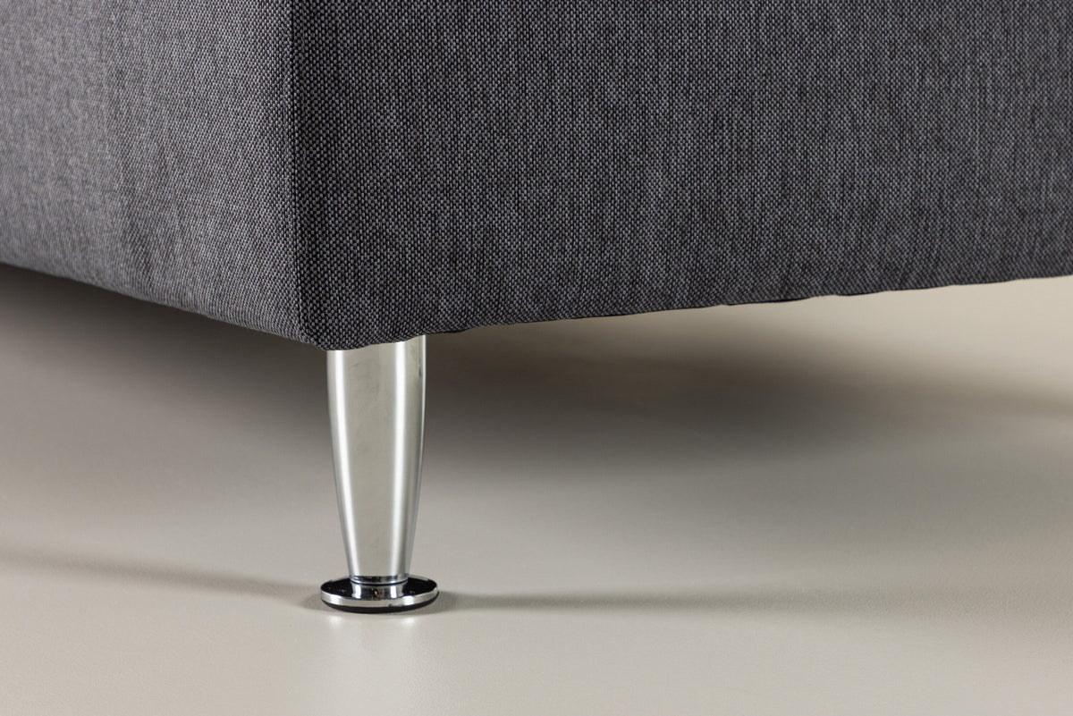 Bett Mesa in Dunkelgrau präsentiert im Onlineshop von KAQTU Design AG. Bett ist von Venture Home