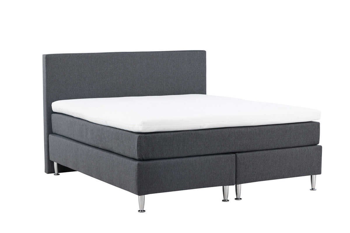 Bett Toledo in Dunkelgrau präsentiert im Onlineshop von KAQTU Design AG. Bett ist von Venture Home