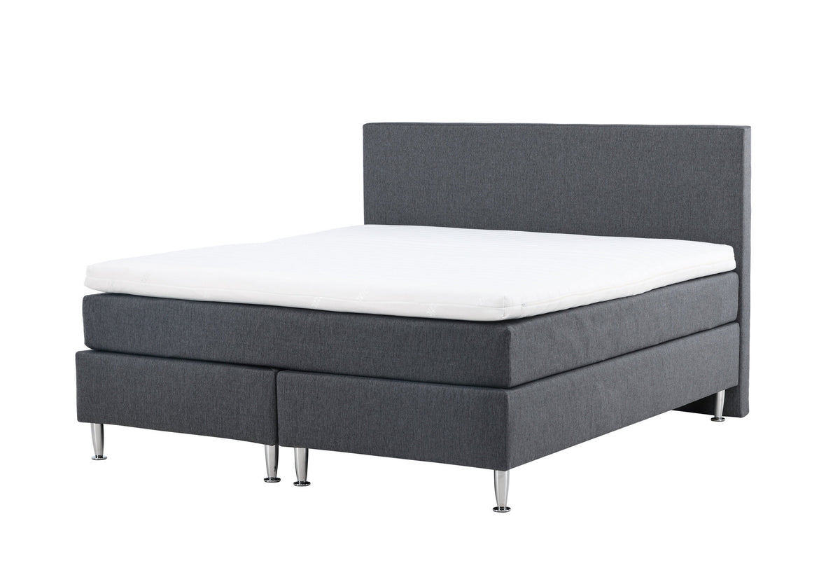 Bett Toledo in Dunkelgrau präsentiert im Onlineshop von KAQTU Design AG. Bett ist von Venture Home