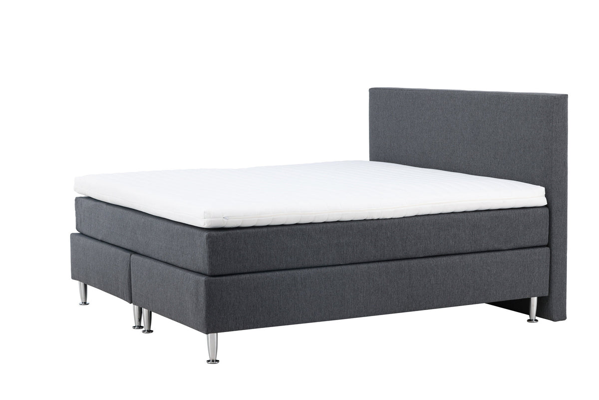 Bett Toledo in Dunkelgrau präsentiert im Onlineshop von KAQTU Design AG. Bett ist von Venture Home