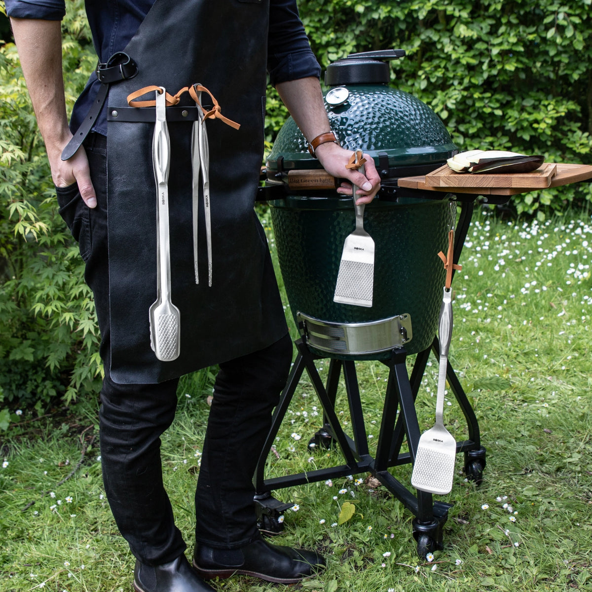 2tlg Monaco+ BBQ Tools in Braun präsentiert im Onlineshop von KAQTU Design AG. Grillzubehör ist von Boska