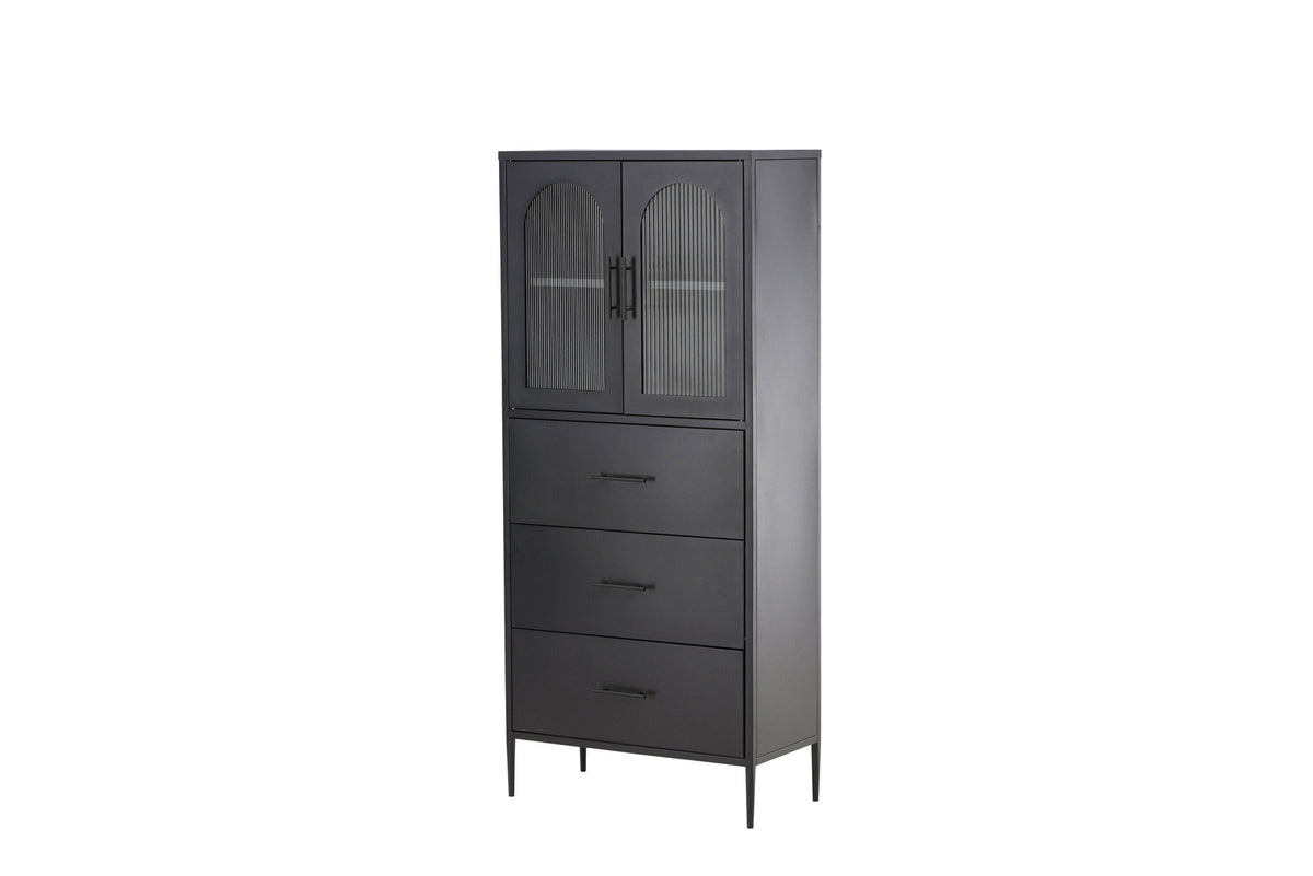 Kabinett La Paz in Schwarz präsentiert im Onlineshop von KAQTU Design AG. Cabinet ist von Venture Home