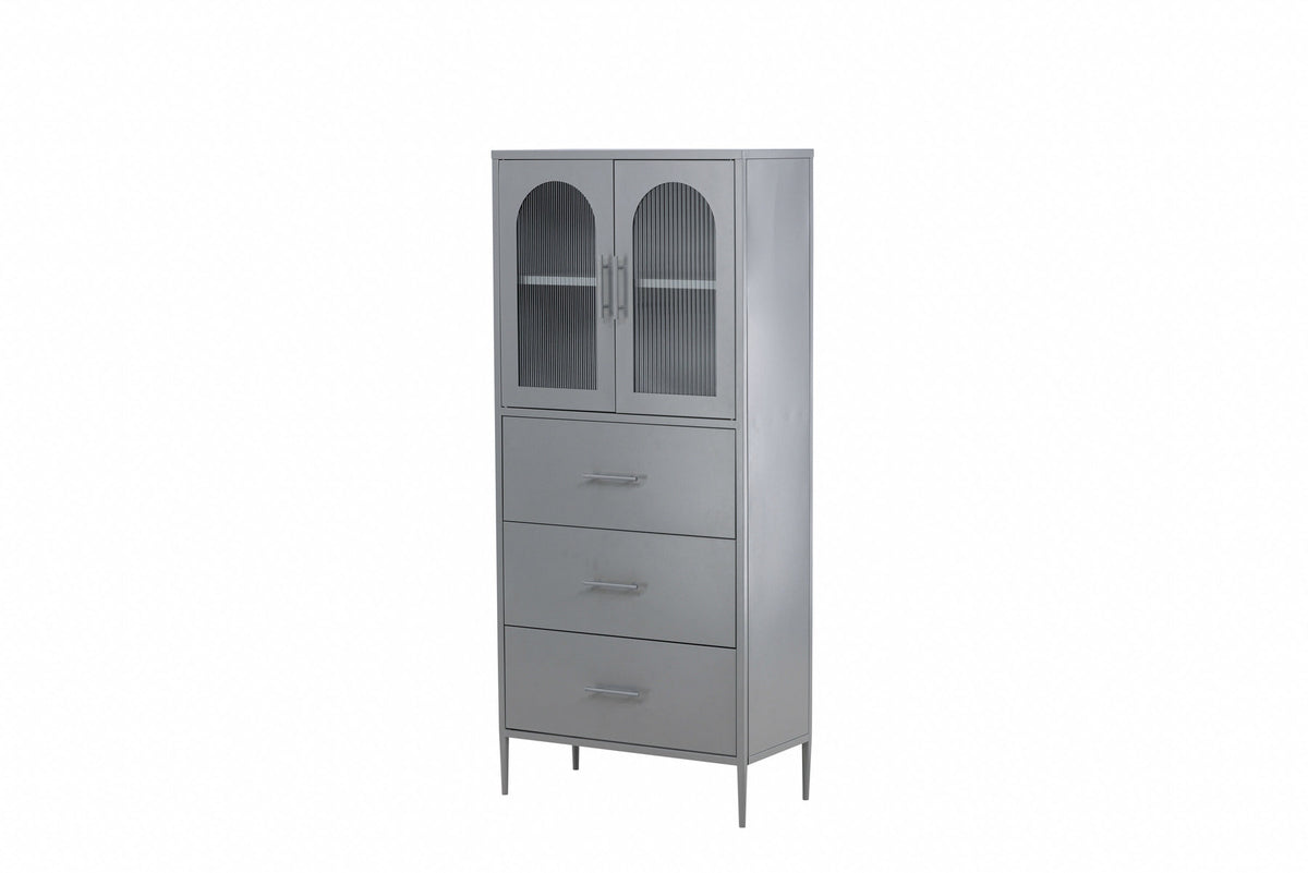Kabinett La Paz in Hellgrau präsentiert im Onlineshop von KAQTU Design AG. Cabinet ist von Venture Home