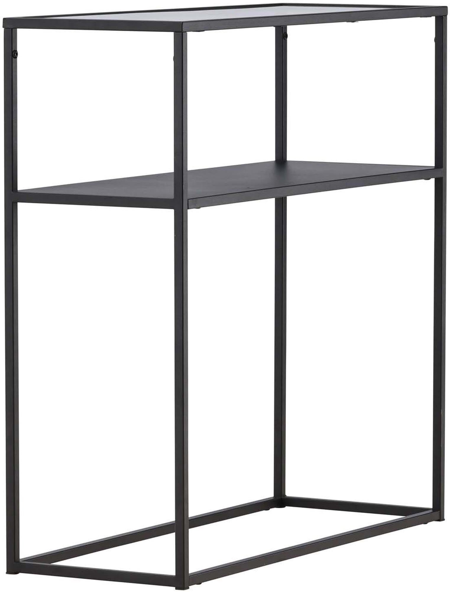 Eleganter Beistelltisch aus Glas und Stahl von Venture Home. Ideal für stilvolle Ablage und moderne Wohnkonzepte.