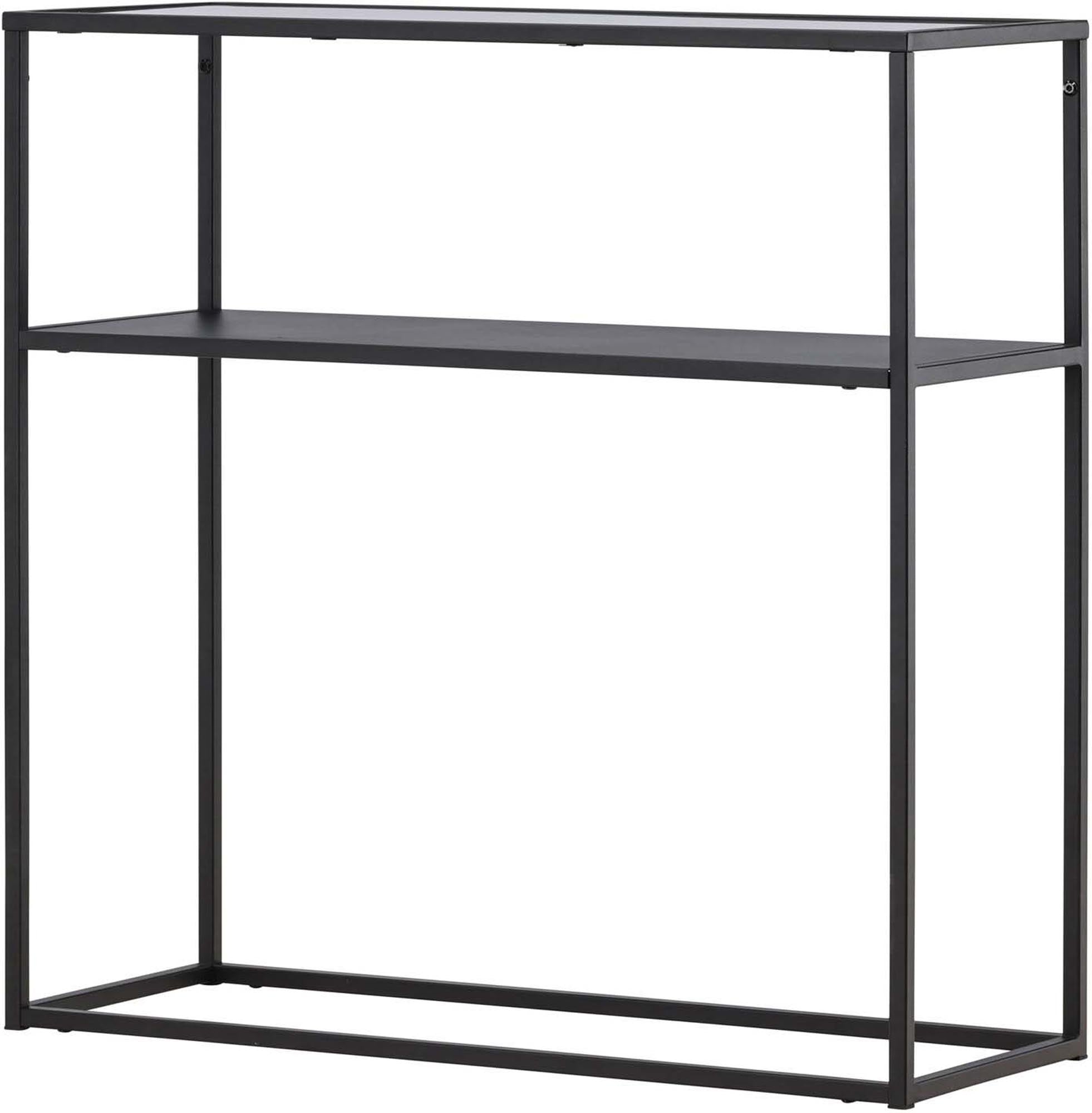 Moderner Bogotá Beistelltisch von Venture Home aus Glas und Metall.