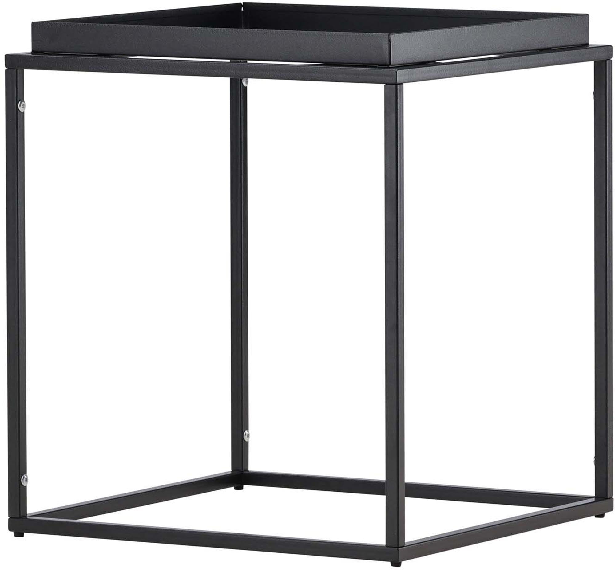 Moderner Porto Beistelltisch von Venture Home aus langlebigem grauem Stahl. Stilvoll und vielseitig für jeden Raum, pflegeleicht und elegant.