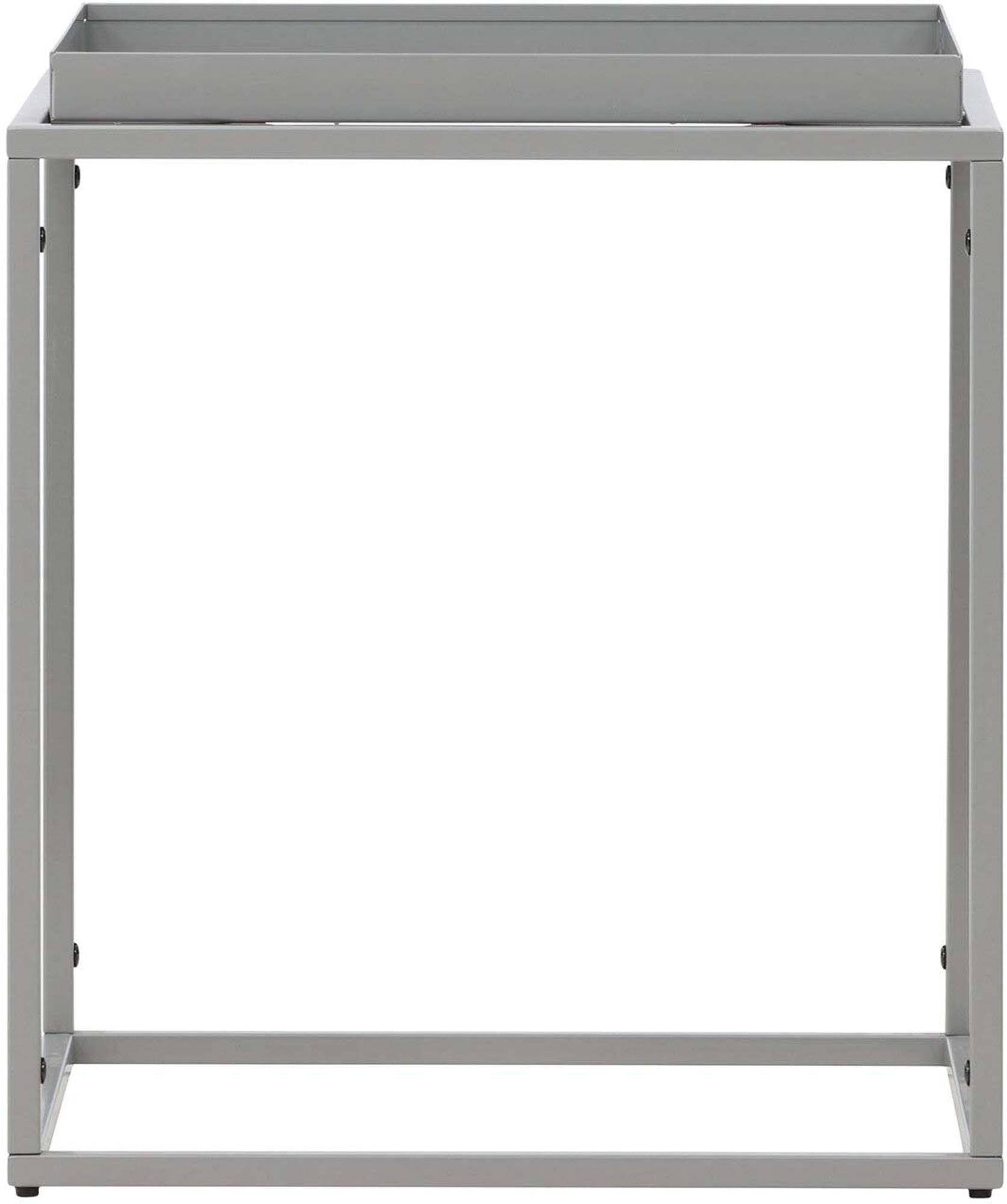 Der Porto Beistelltisch von Venture Home vereint stilvolles Design und Funktionalität. Robuster Stahl, pflegeleicht und ideal für jeden Raum.