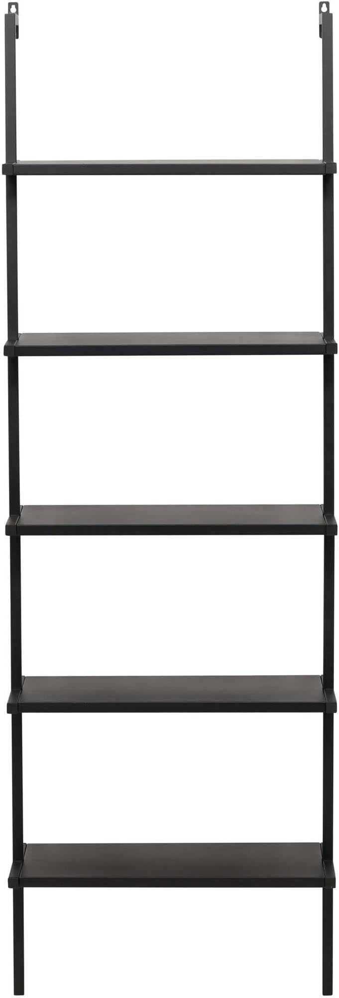 Entdecken Sie das elegante Caracas Regal von Venture Home – ein robustes Wandregal aus schwarzem Stahl, ideal für stilvolle Präsentationen in jedem Raum.