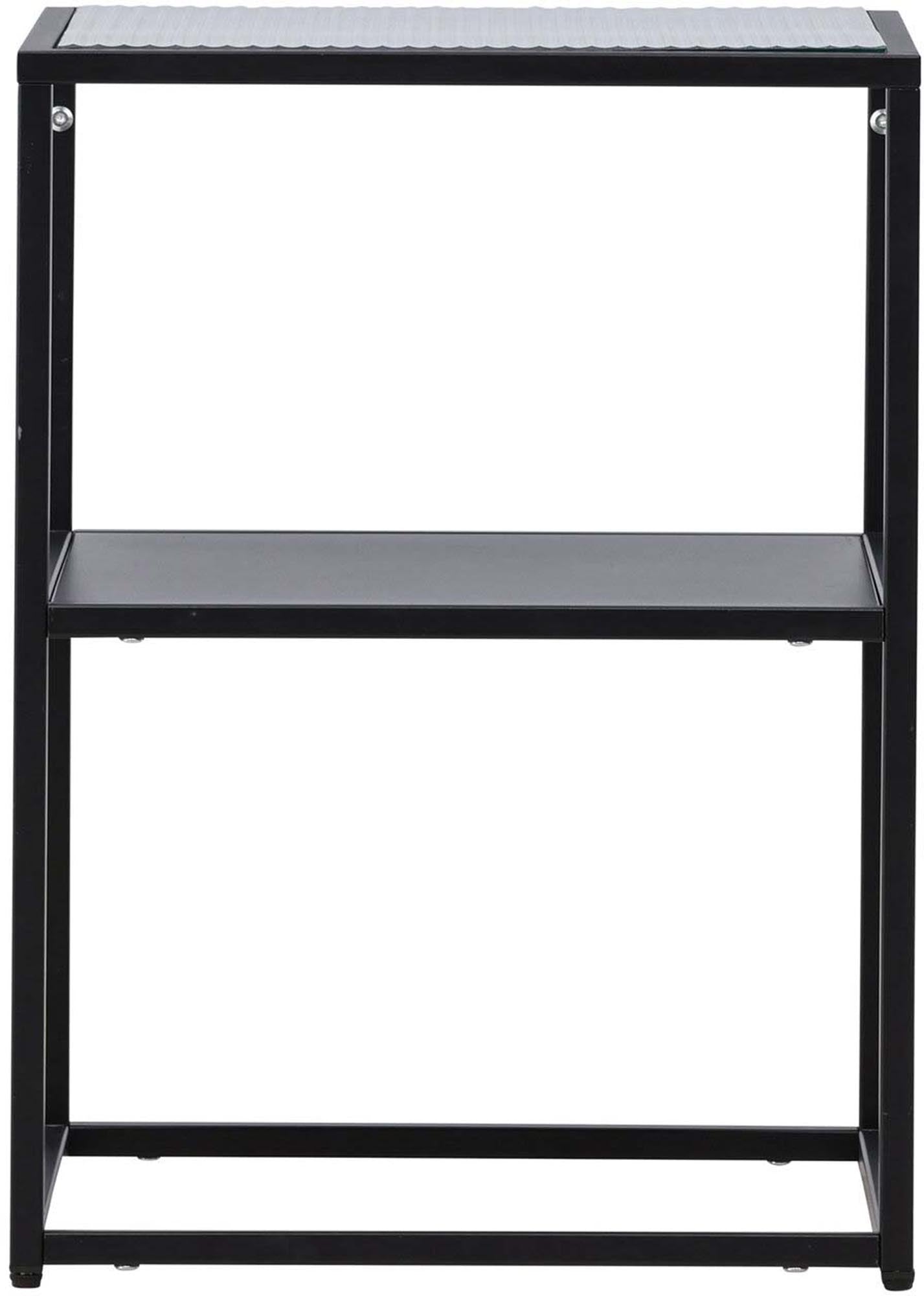 Entdecken Sie den San Paulo Beistelltisch von Venture Home – ein stilvolles Möbelstück aus robustem Stahl und Glas, ideal für jedes Zuhause.