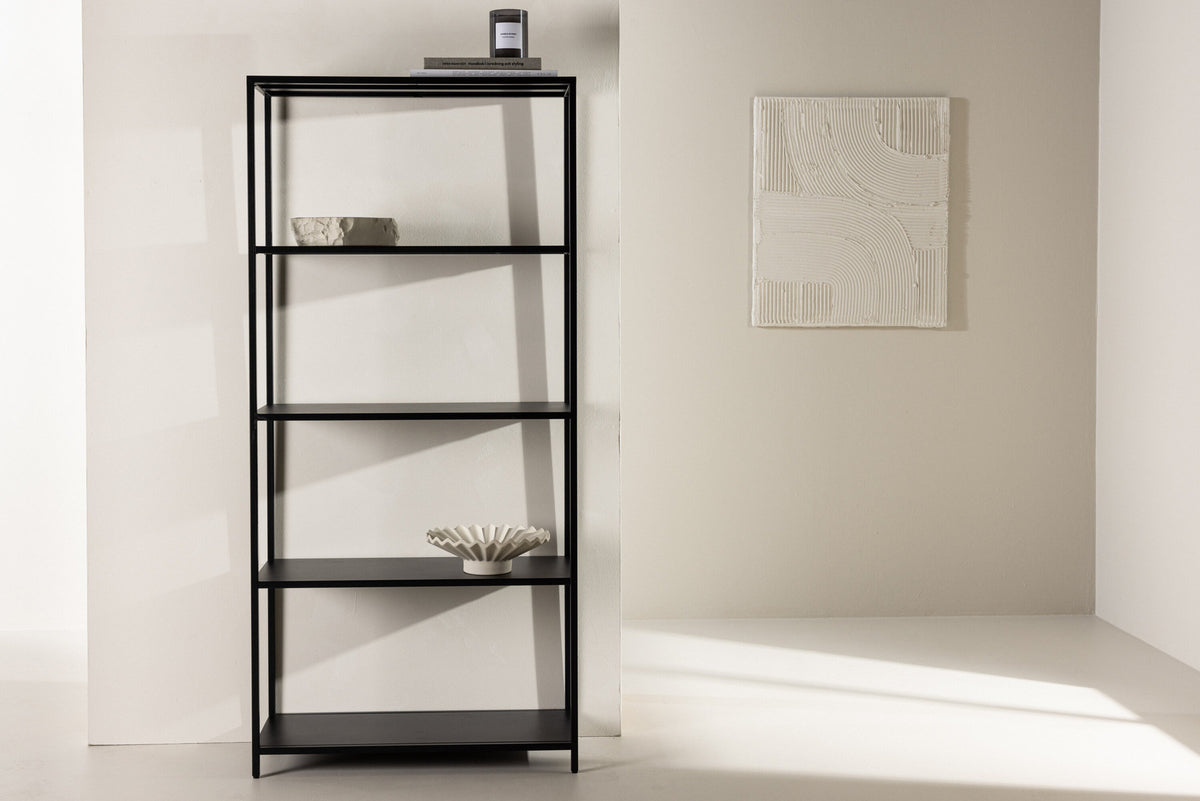 Montevido Regal in Schwarz präsentiert im Onlineshop von KAQTU Design AG. Standregal ist von Venture Home