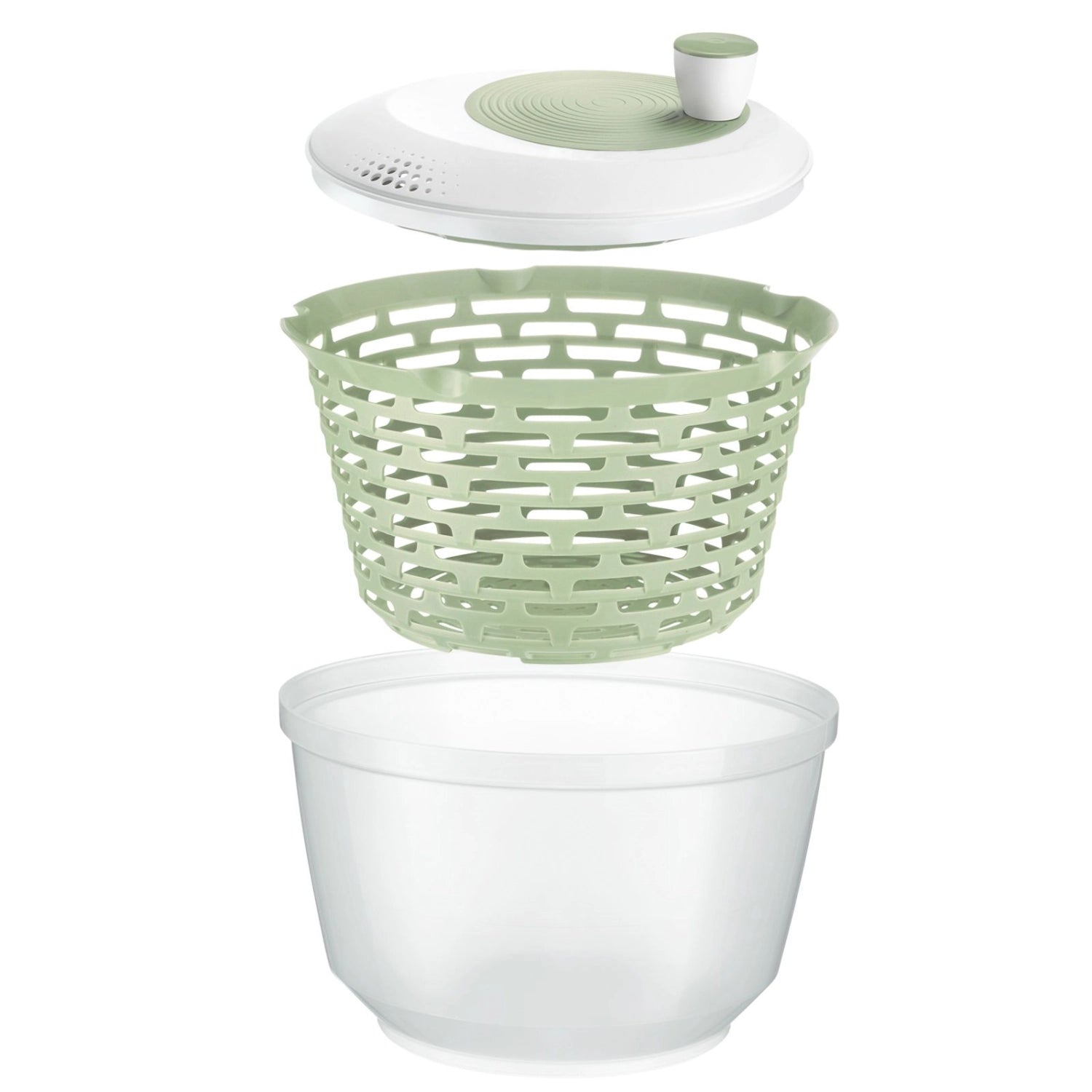 Spinderella Salatschleuder 4.4l rutschfest, mint in Grün präsentiert im Onlineshop von KAQTU Design AG. Salatzubehör ist von Westmark