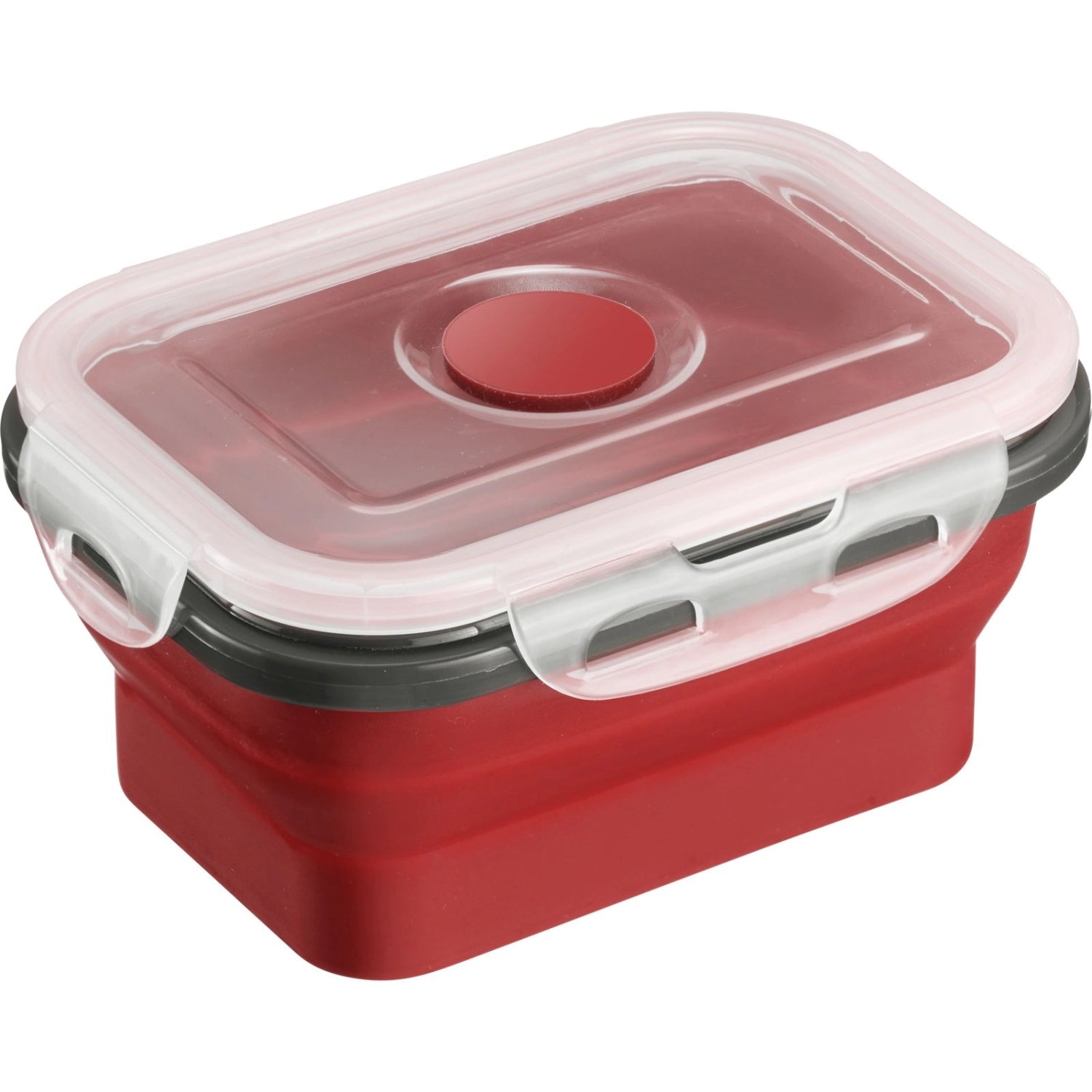 Frischhaltedose, faltbar, eckig, 400 ml in Rot präsentiert im Onlineshop von KAQTU Design AG. Aufbewahrungsbehälter ist von Westmark