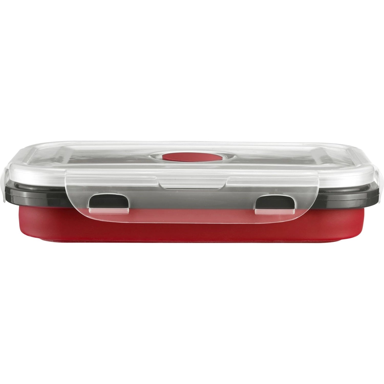 Frischhaltedose, faltbar, eckig, 600 ml in Rot präsentiert im Onlineshop von KAQTU Design AG. Aufbewahrungsbehälter ist von Westmark