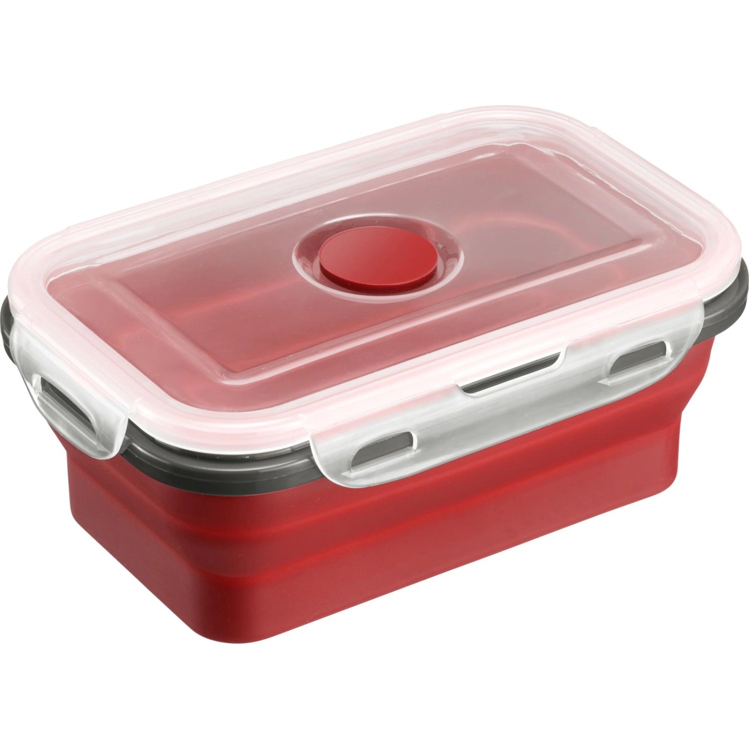 Frischhaltedose faltbar eckig 1350 ml in Rot präsentiert im Onlineshop von KAQTU Design AG. Aufbewahrungsbehälter ist von Westmark