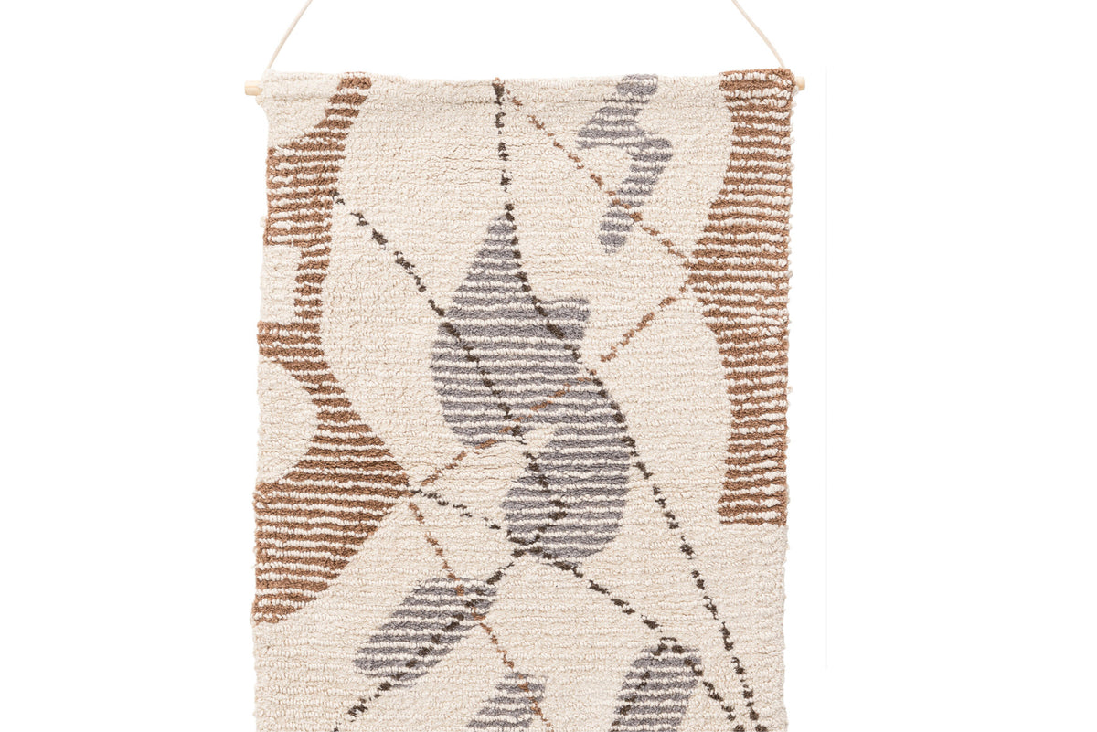 Liam Textil in Elfenbein präsentiert im Onlineshop von KAQTU Design AG. Wandteppich ist von Venture Home