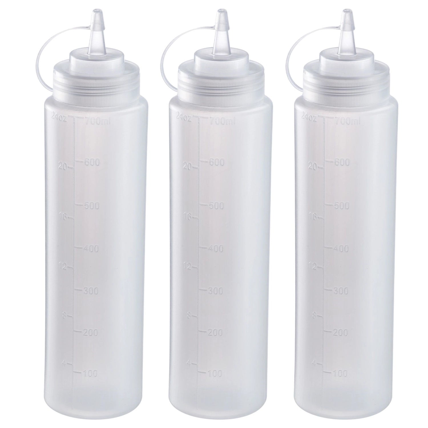 3er Set Quetschflaschen, 700 ml in Transparent präsentiert im Onlineshop von KAQTU Design AG. Backutensilien ist von Westmark