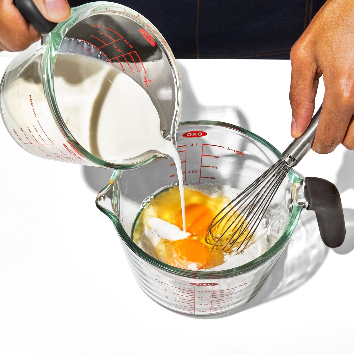 Verre doseur Good Grips 500 ml avec couvercle en silicone