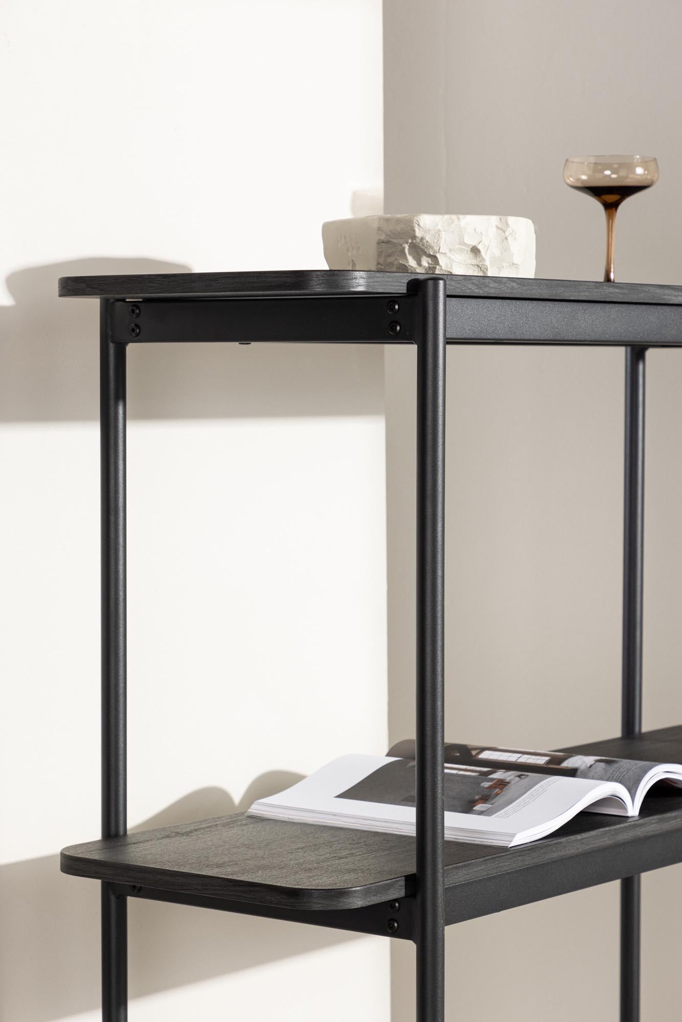 Heim Regal von Vind: Stilvolles Standregal aus langlebigem MDF und Stahlrahmen, ideal für jedes Zuhause.