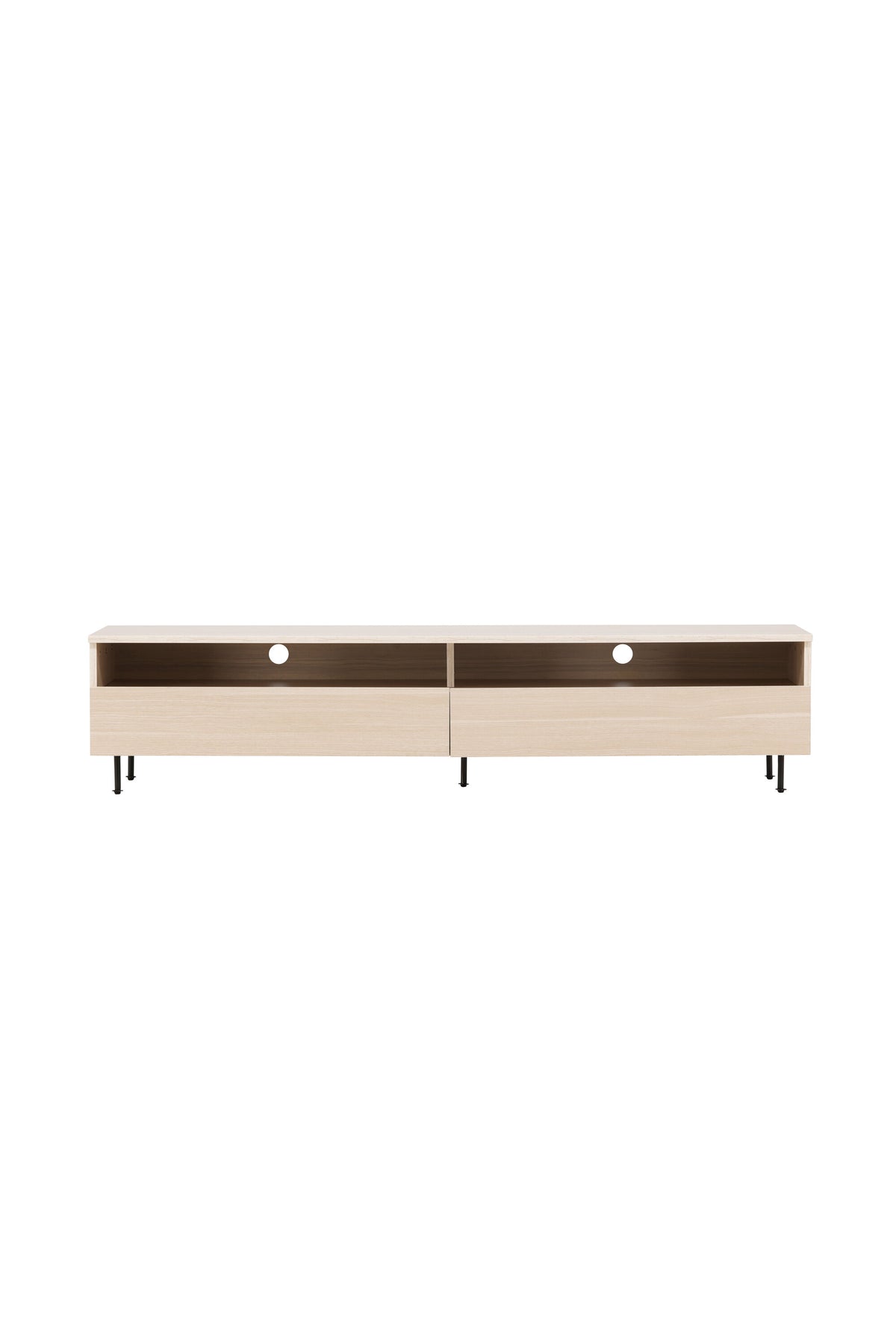 Navarra TV Sideboard in Schwarz/ Weisswäsche präsentiert im Onlineshop von KAQTU Design AG. TV-Möbel ist von Venture Home