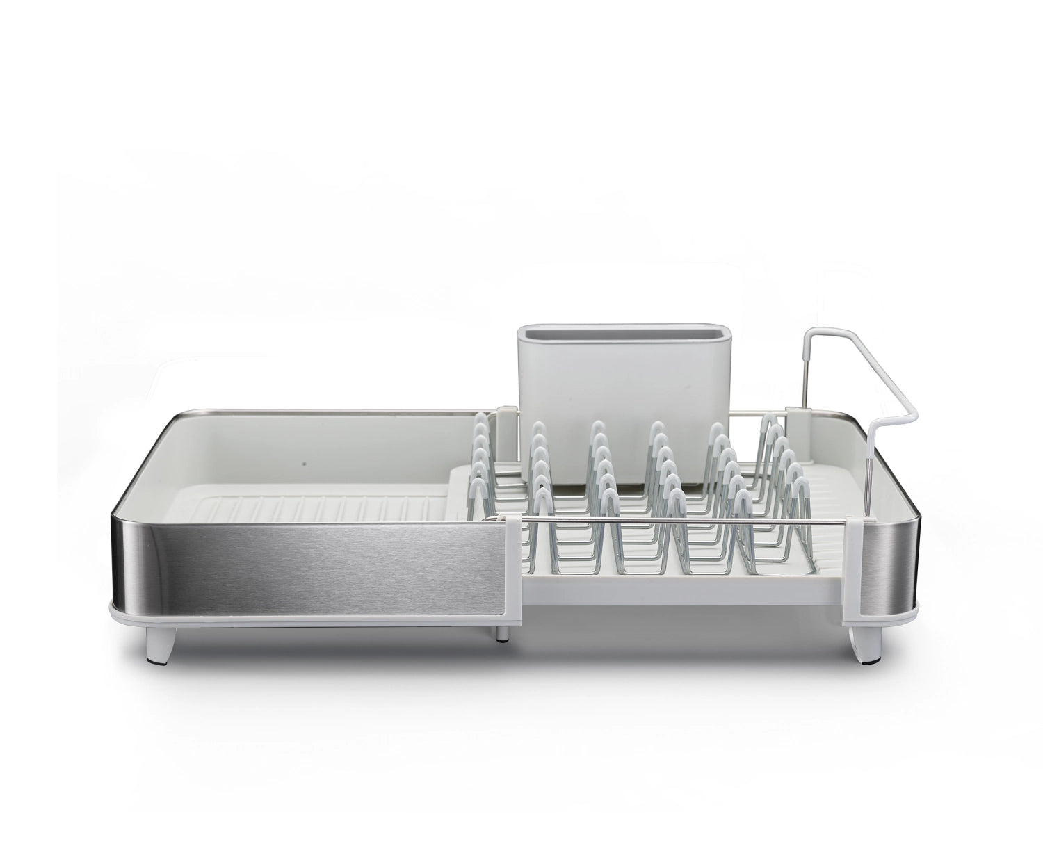 Extend stainless steel dish drainer extendable