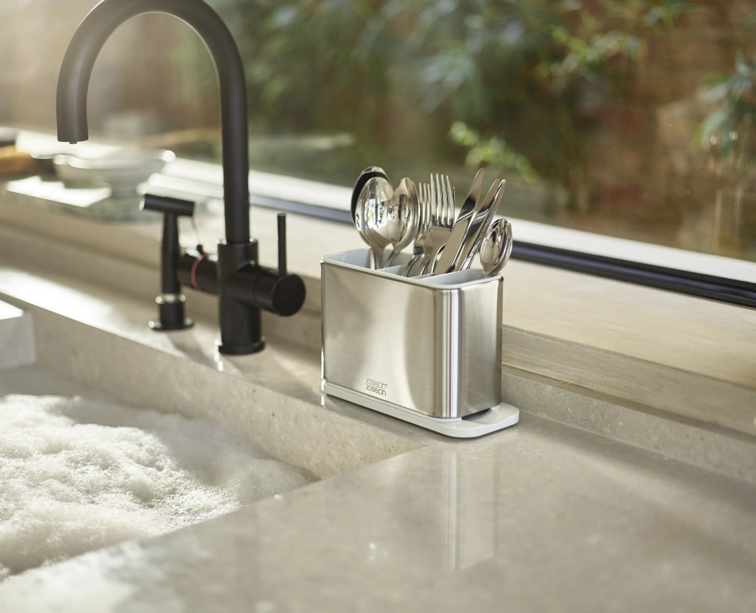 Surface cutlery drip container stainless steel ECRU