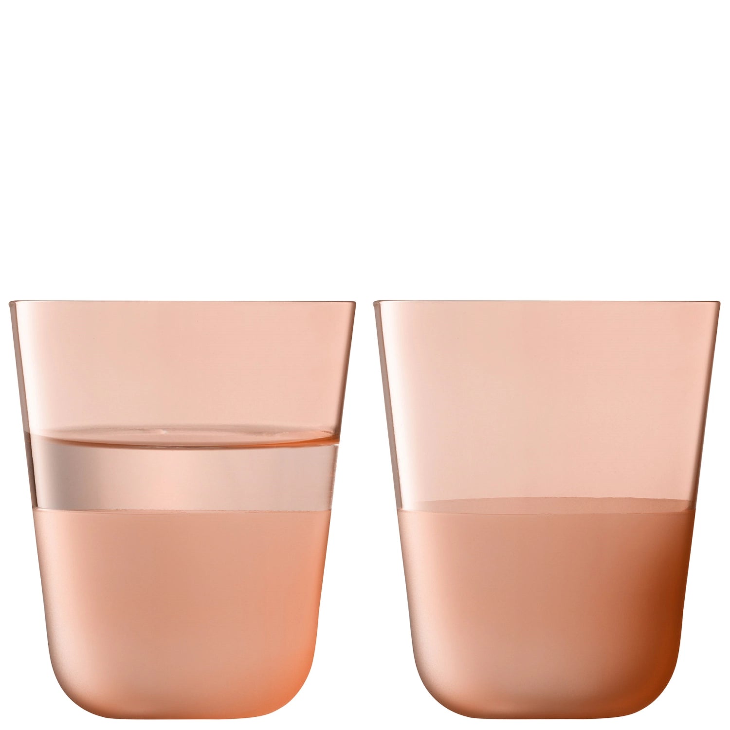 Ensemble de 2 Arc Gobelet Contrast 380 ml corail
