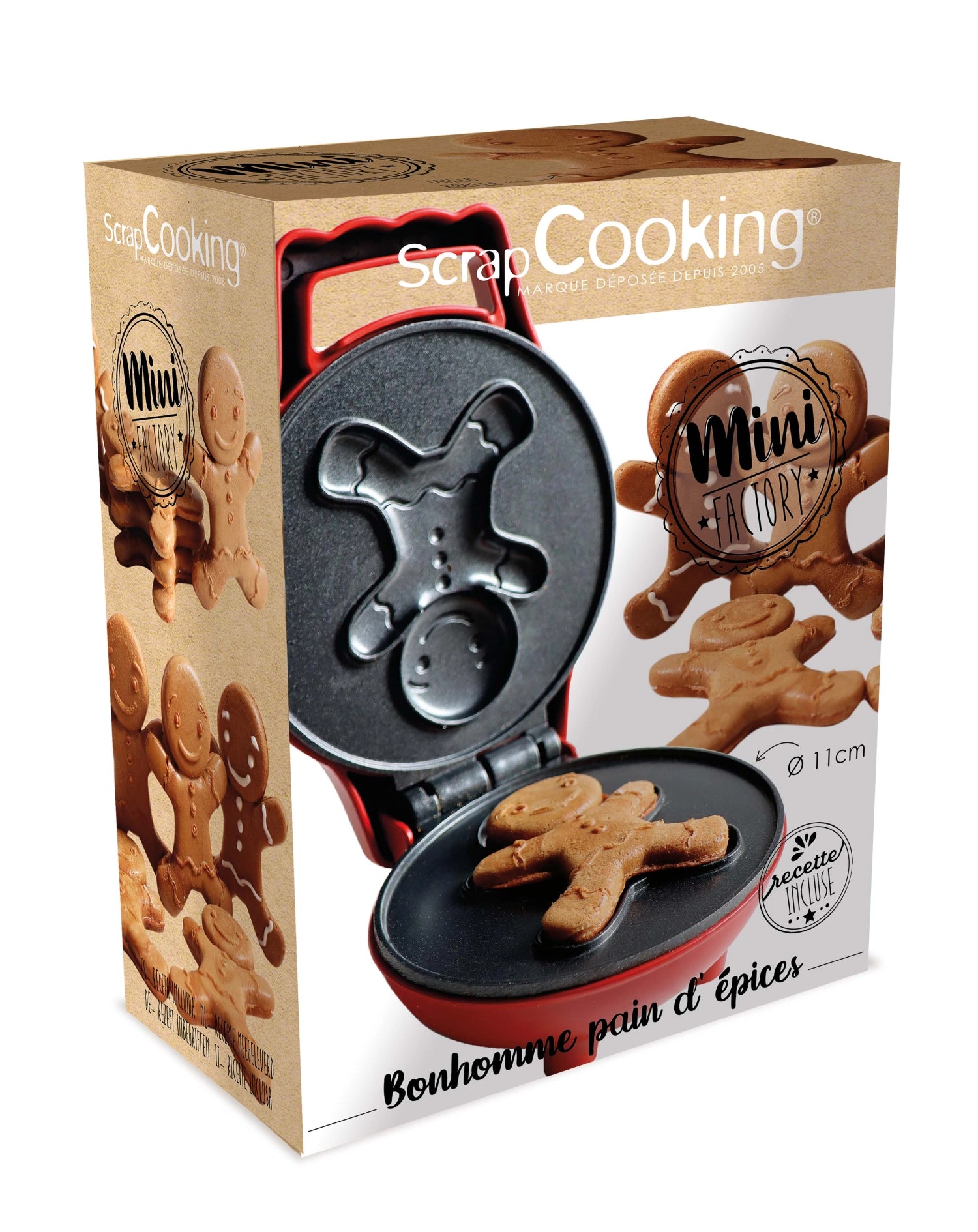 Macchina per waffle Mini Factory Gingerbread Man