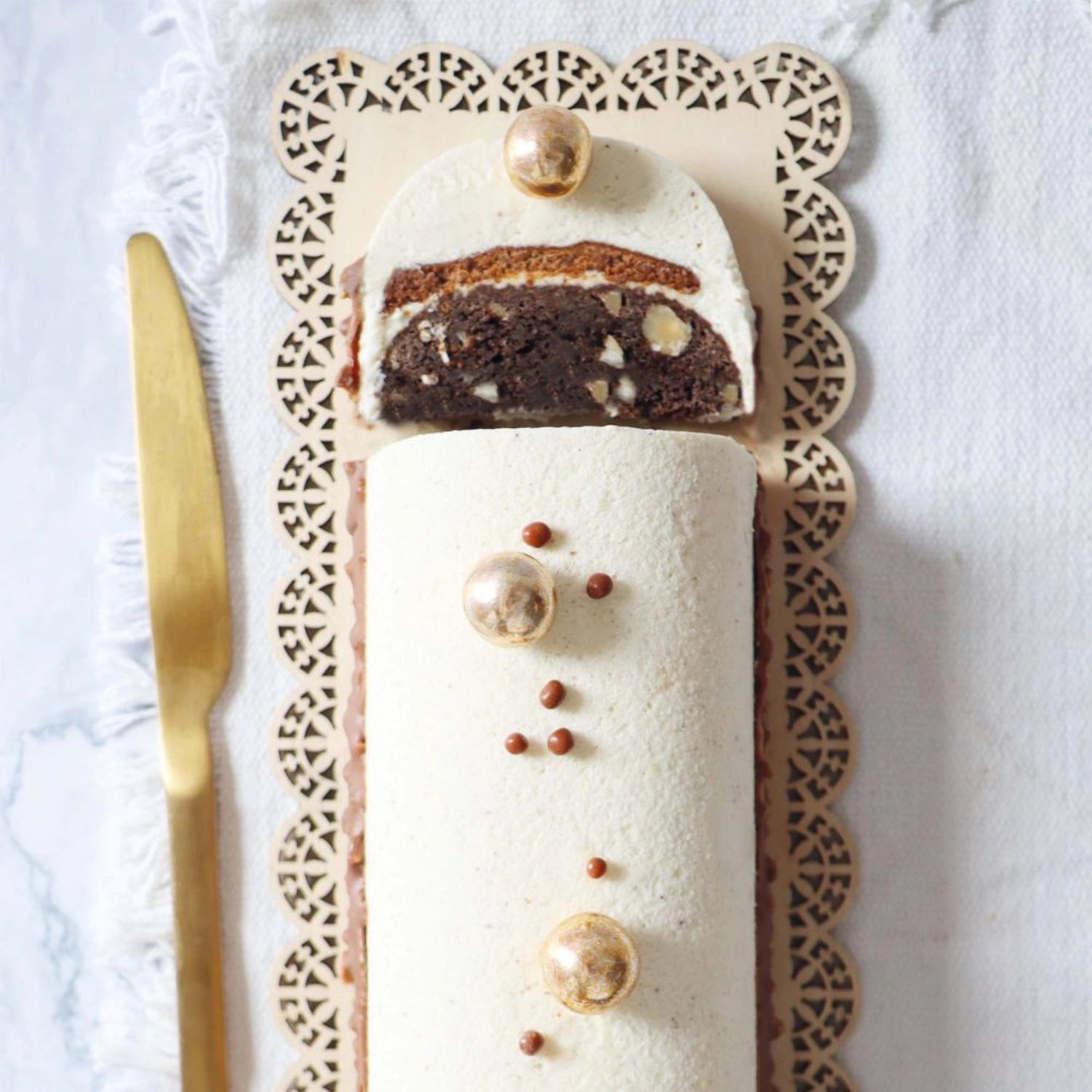 Backform Bûche Antihaftbeschichtung