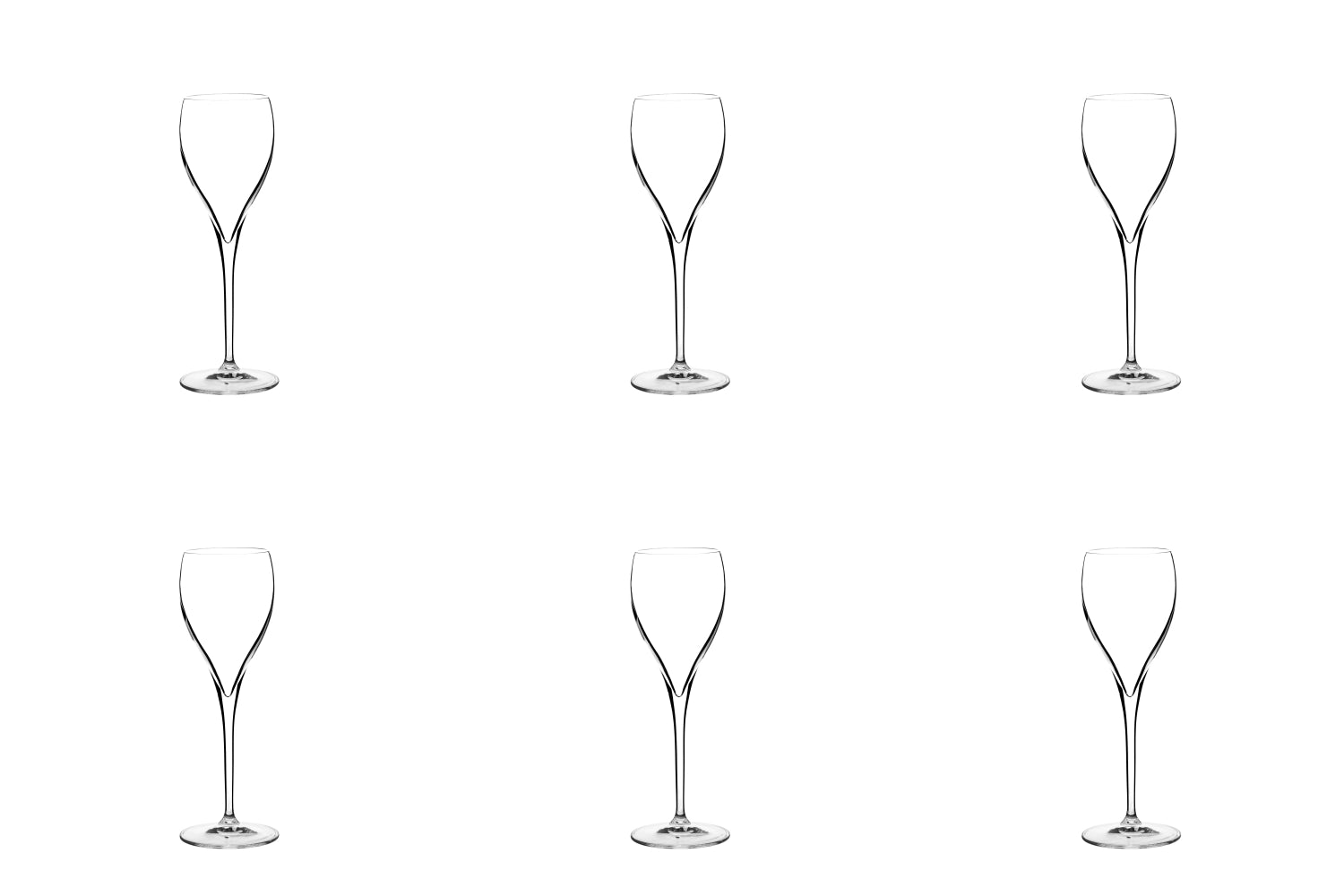 Coffret de 6 coupes à champagne opale 14cl