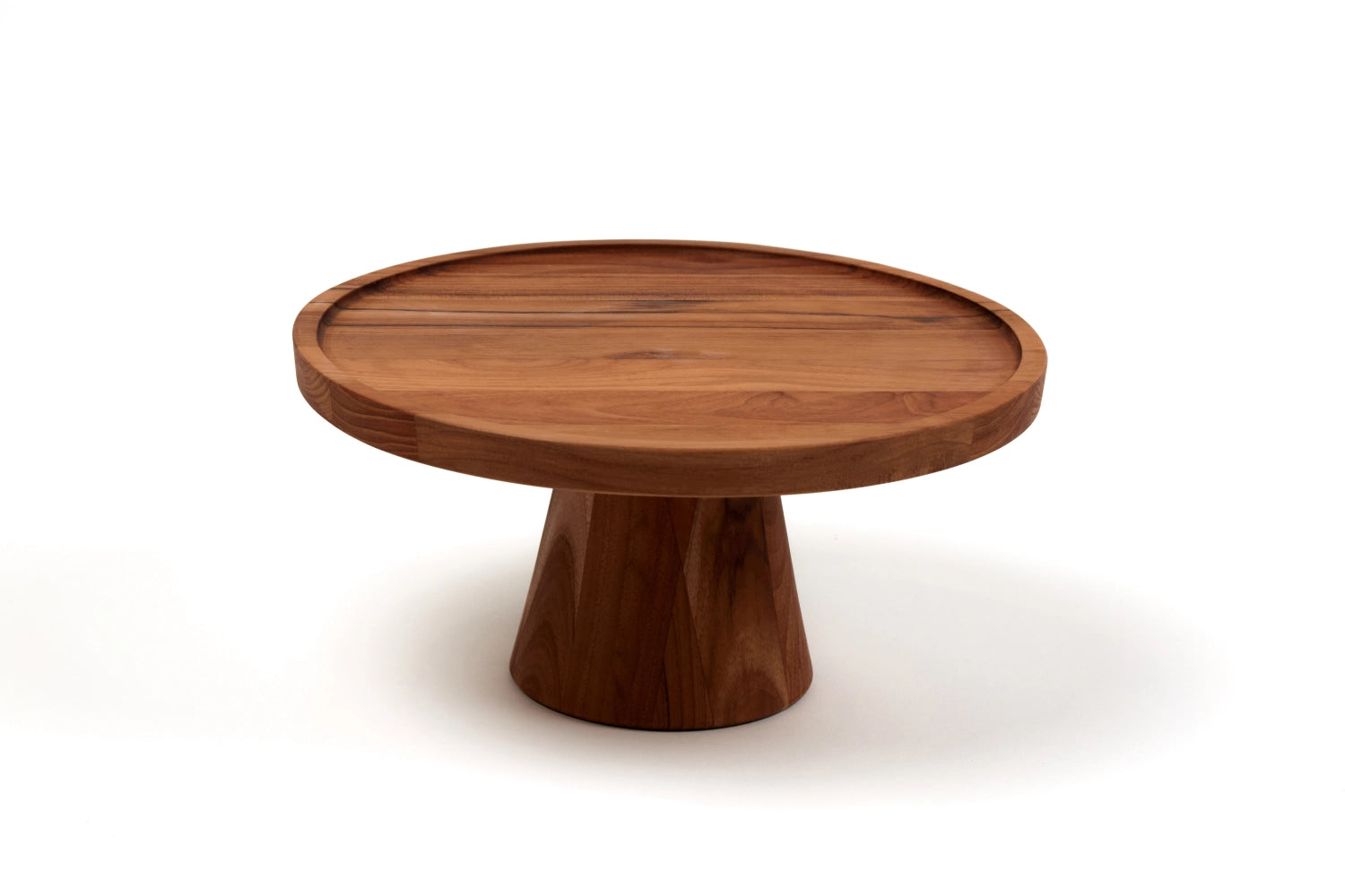 Bistro Tortenplatte S D24cm H10cm in Braun präsentiert im Onlineshop von KAQTU Design AG. Teller ist von Teak Haus