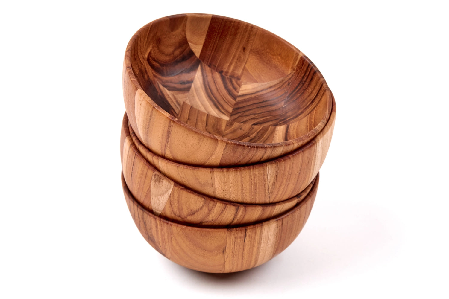 4er Set Moon Schale D15cm H7cm in Braun präsentiert im Onlineshop von KAQTU Design AG. Schale ist von Teak Haus