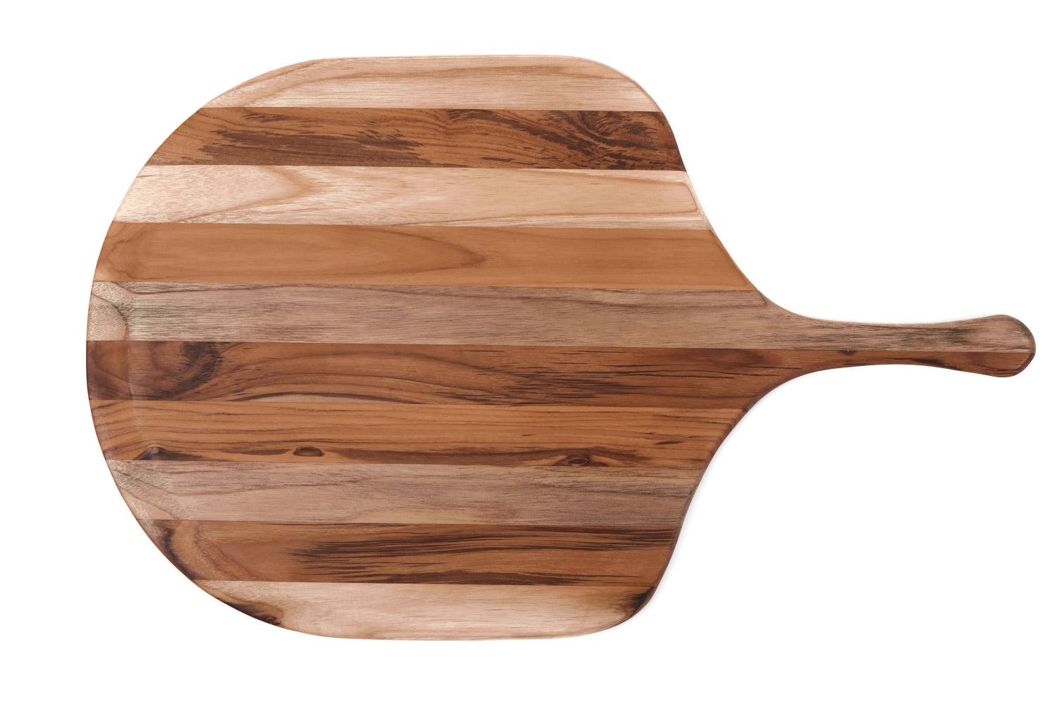 Canoe Servierbrett Pizza M 53x32.5x1.5cm mit Griff in Braun präsentiert im Onlineshop von KAQTU Design AG. Schneidbrett ist von Teak Haus