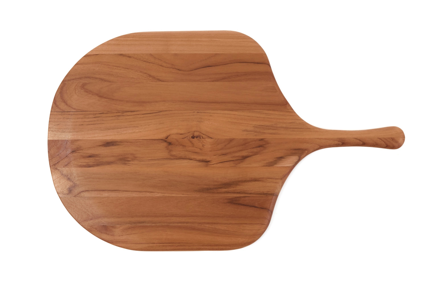 Canoe Servierbrett Pizza S 43x25.5x1.5cm mit Griff in Braun präsentiert im Onlineshop von KAQTU Design AG. Schneidbrett ist von Teak Haus