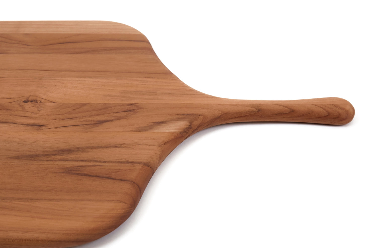 Canoe Servierbrett Pizza S 43x25.5x1.5cm mit Griff in Braun präsentiert im Onlineshop von KAQTU Design AG. Schneidbrett ist von Teak Haus