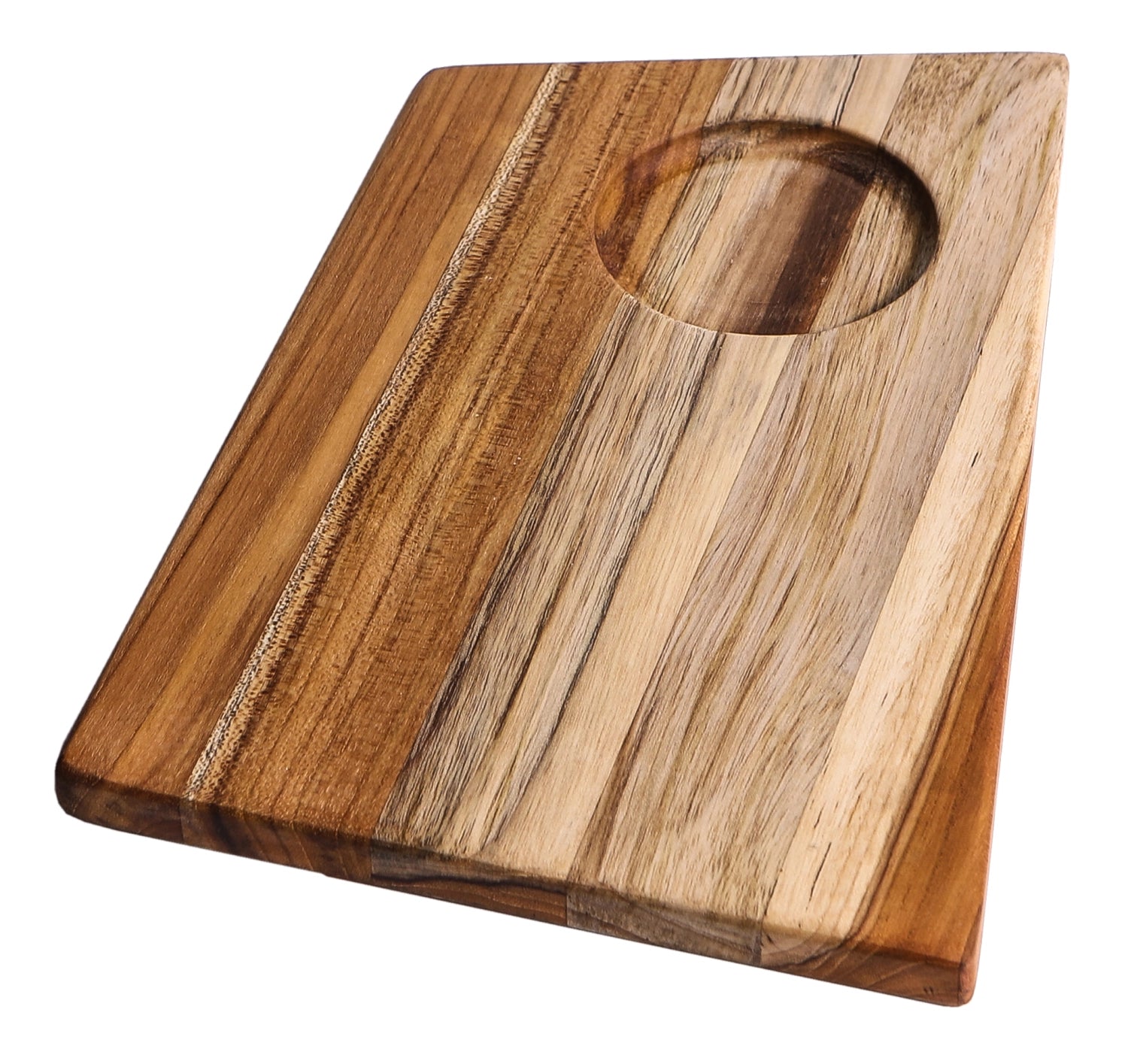 Geo Schneidbrett Trapez S 29x19x1.5cm in Braun präsentiert im Onlineshop von KAQTU Design AG. Schneidbrett ist von Teak Haus