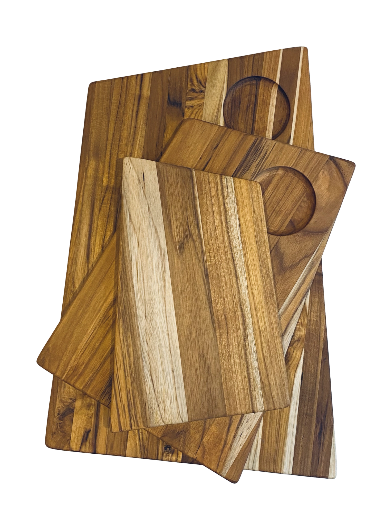 Geo Schneidbrett Trapez S 29x19x1.5cm in Braun präsentiert im Onlineshop von KAQTU Design AG. Schneidbrett ist von Teak Haus