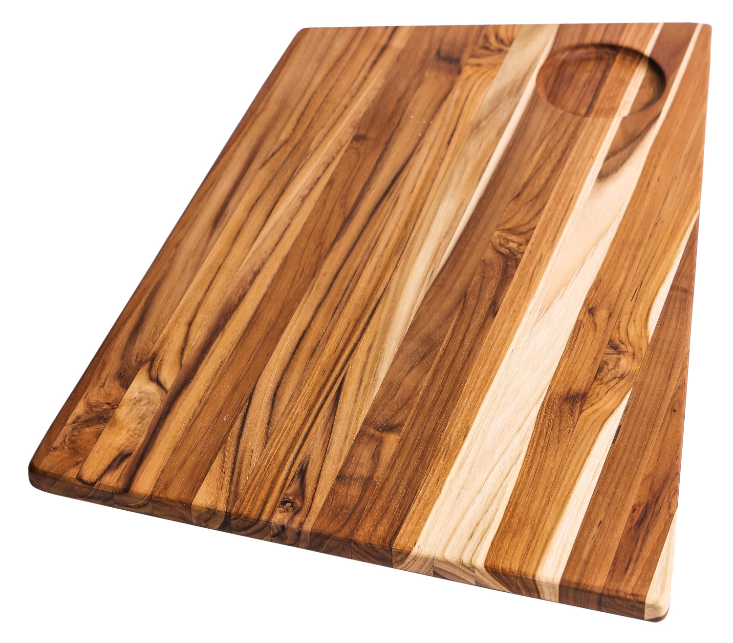 Geo Schneidbrett Trapez M 37x25x1.5cm in Braun präsentiert im Onlineshop von KAQTU Design AG. Schneidbrett ist von Teak Haus