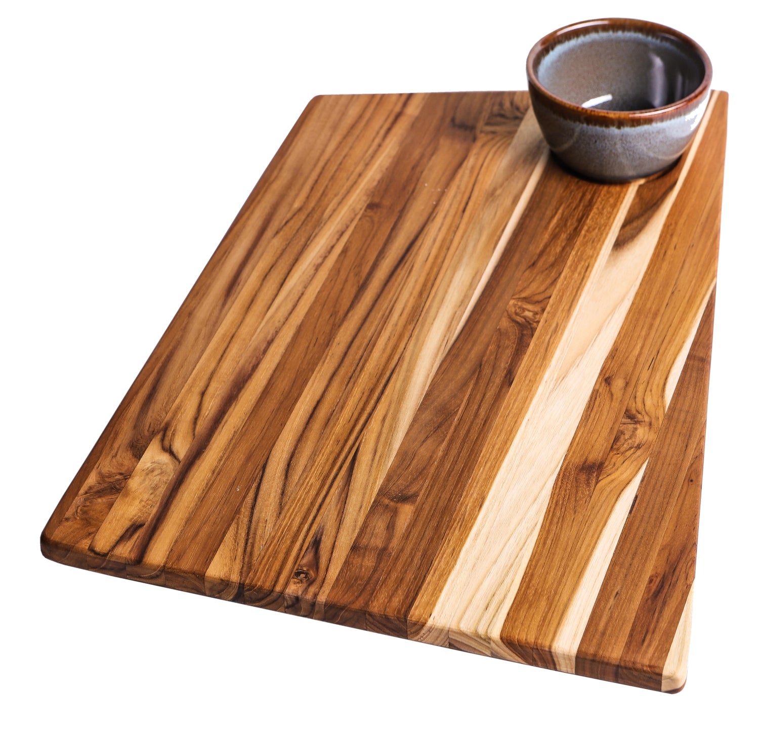 Geo Schneidbrett Trapez M 37x25x1.5cm in Braun präsentiert im Onlineshop von KAQTU Design AG. Schneidbrett ist von Teak Haus