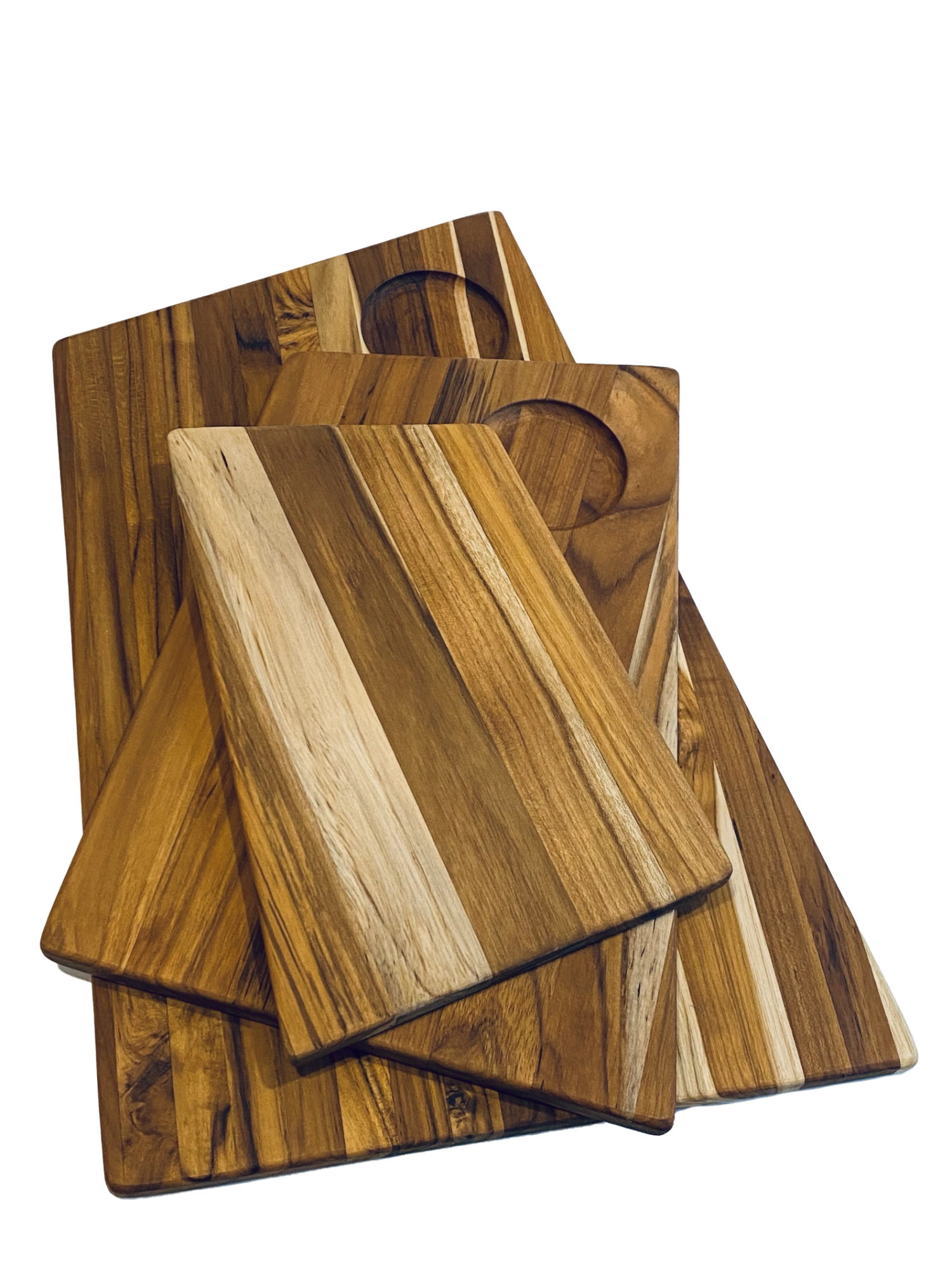Geo Schneidbrett Trapez M 37x25x1.5cm in Braun präsentiert im Onlineshop von KAQTU Design AG. Schneidbrett ist von Teak Haus