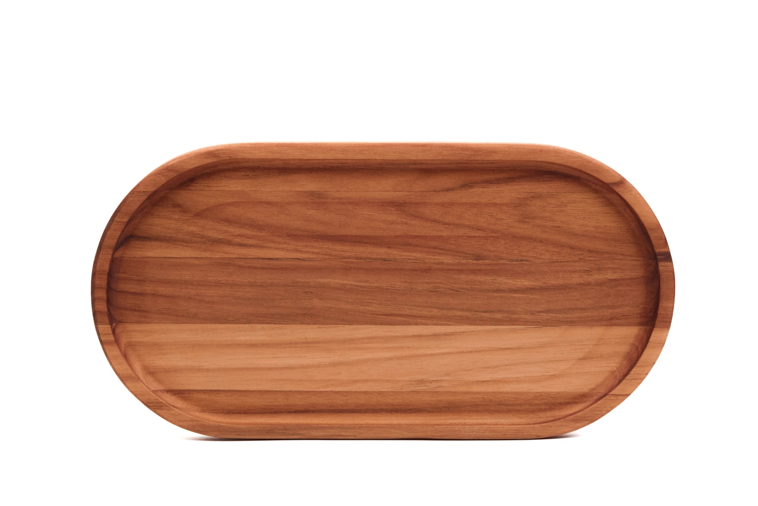 Essential Serviertablett oval M 35x18x2cm mit Rand in Braun präsentiert im Onlineshop von KAQTU Design AG. Tablett ist von Teak Haus