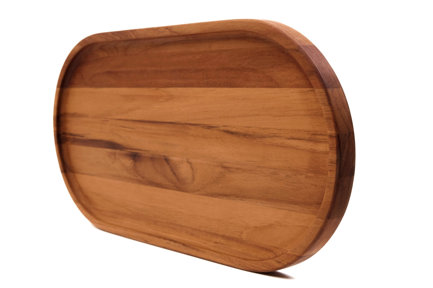 Essential Serviertablett oval M 35x18x2cm mit Rand in Braun präsentiert im Onlineshop von KAQTU Design AG. Tablett ist von Teak Haus