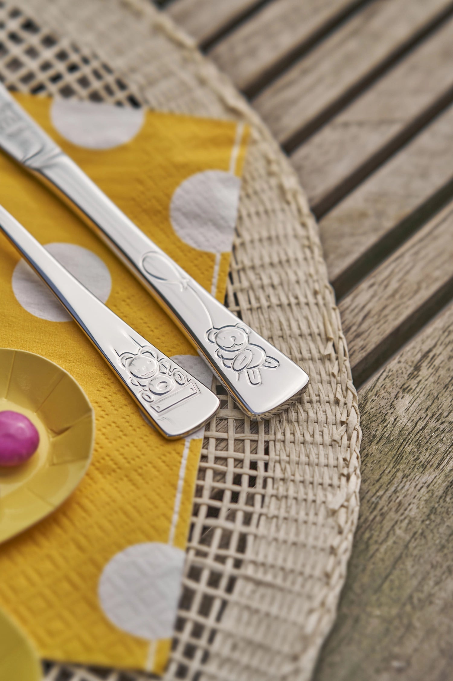 4tlg. Kinderbesteck Teddy