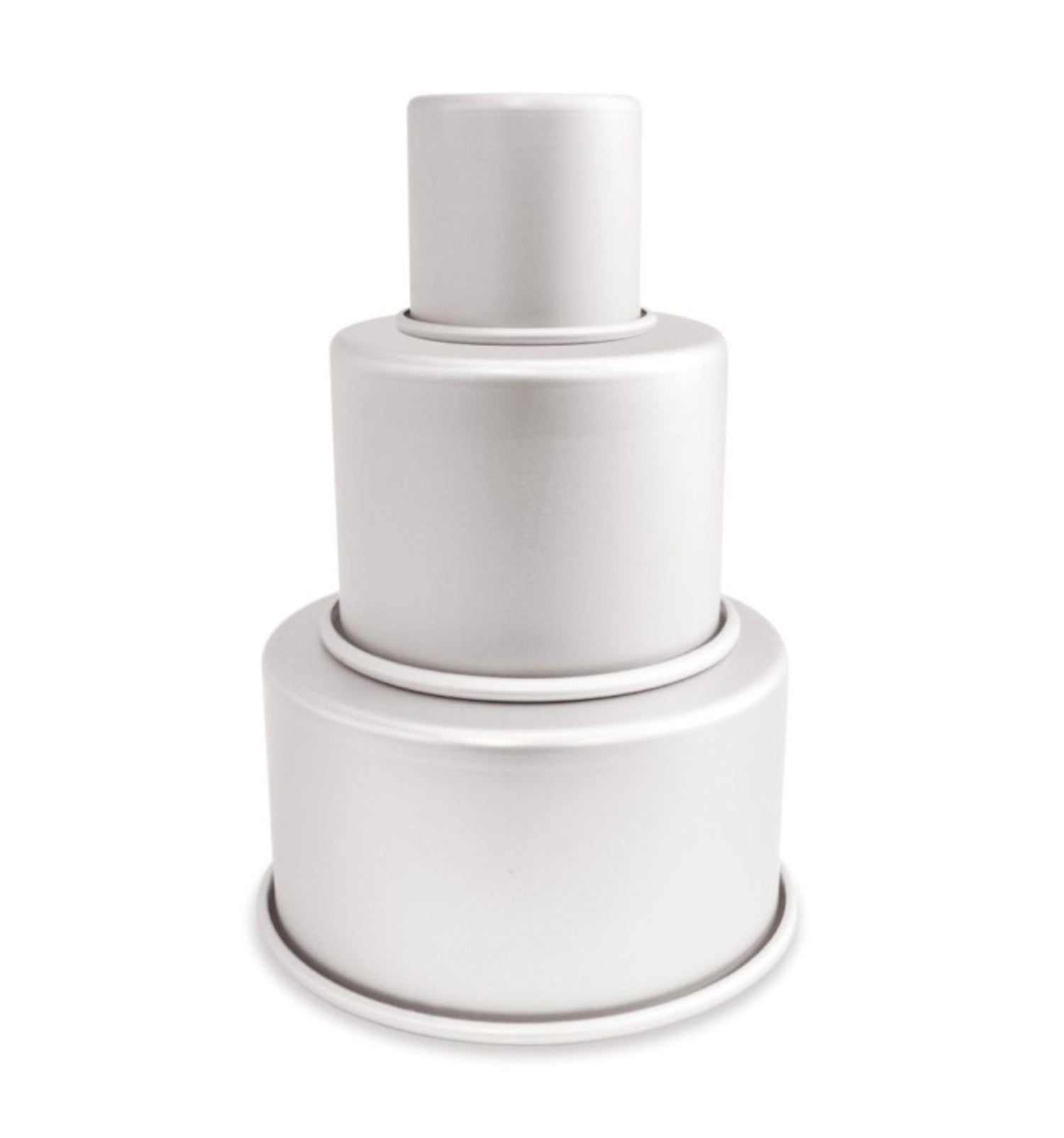 3er Set Backform Torte D10/12.5/18cm Aluminium