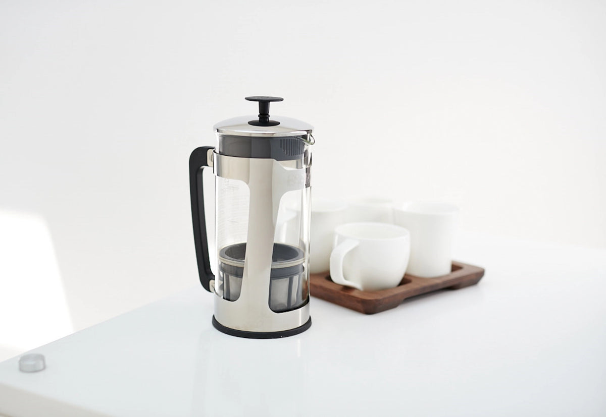 French Press P5 946ml Kunststoff glänzend in Silber präsentiert im Onlineshop von KAQTU Design AG. Küchengerät ist von Espro