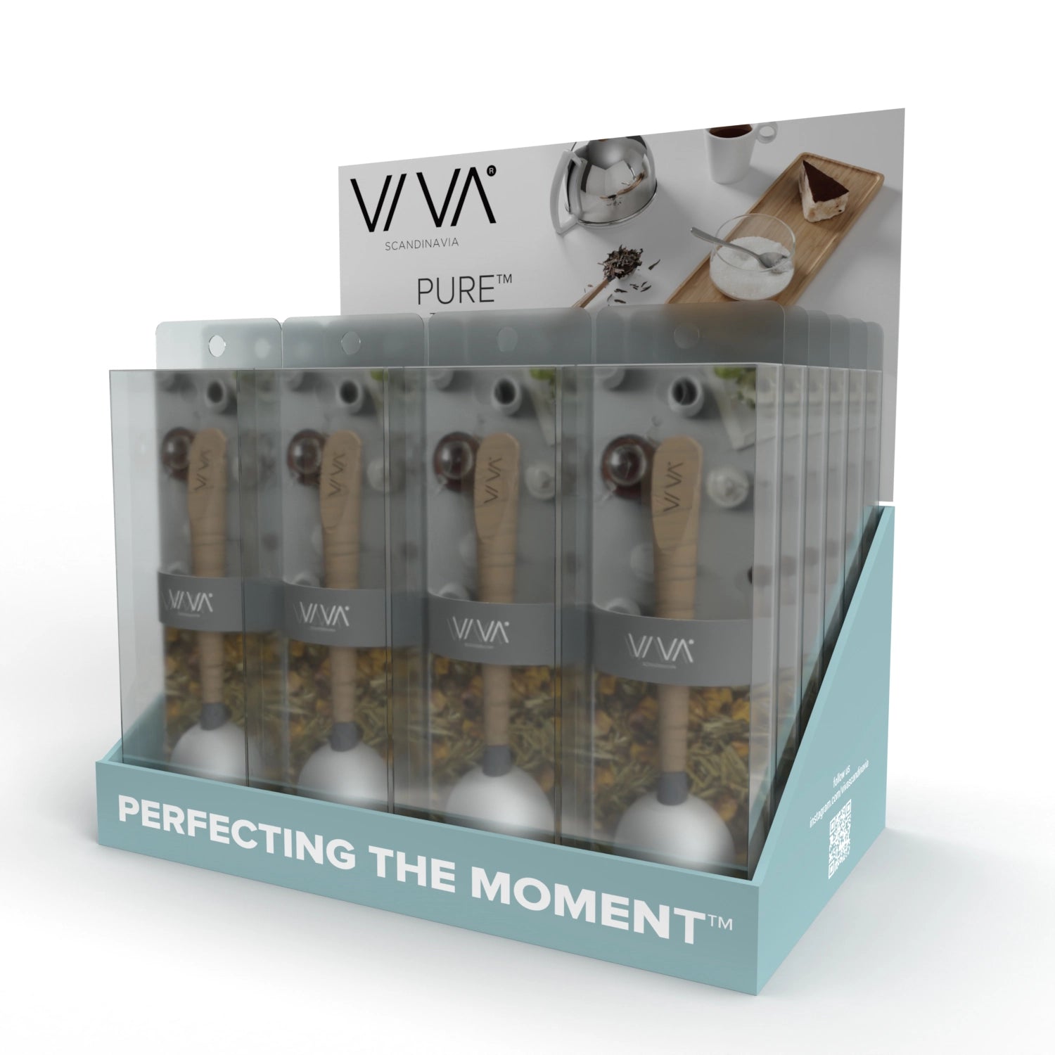 Cuillère à café Pure L15,5cm inox bois