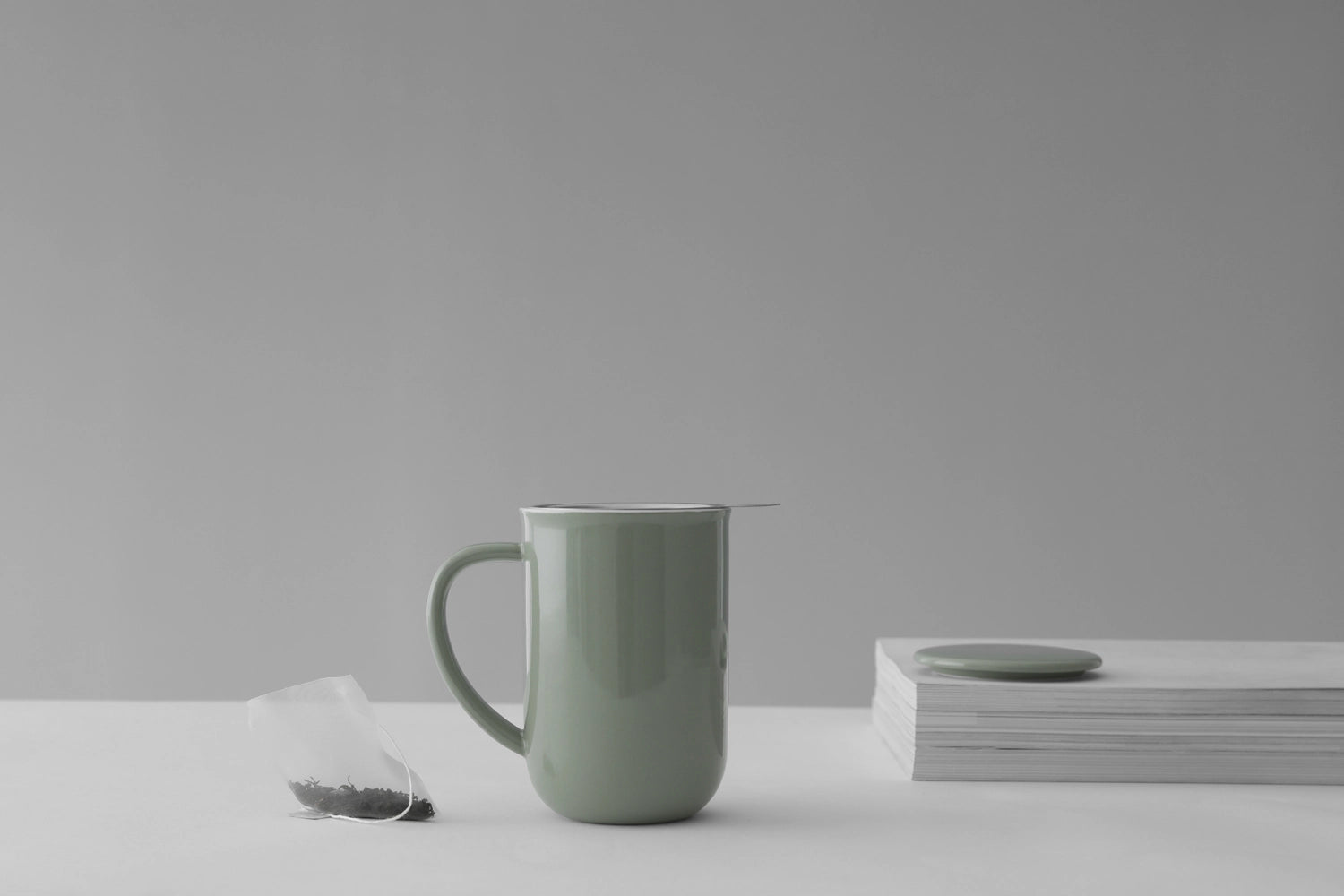 Minima Balance tasse à thé 500ml H14cm porcelaine verte