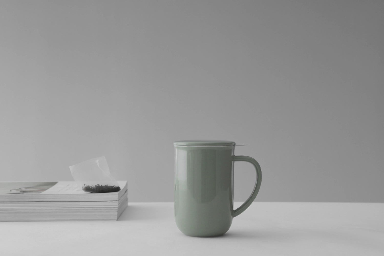 Minima Balance tasse à thé 500ml H14cm porcelaine verte