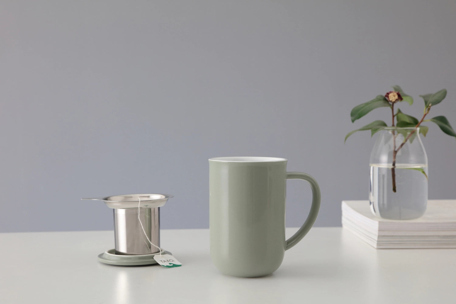 Minima Balance tasse à thé 500ml H14cm porcelaine verte